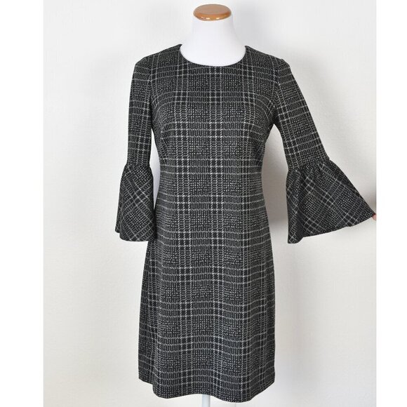 Calvin Klein Dresses & Skirts - Calvin Klein Plaid Bell Sleeve Dress - 6
